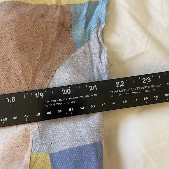 Oliver Bonas Abstract Artsy Shift Dress Womens 10 Colorful Pastel Geo Oversized - Picture 7 of 10